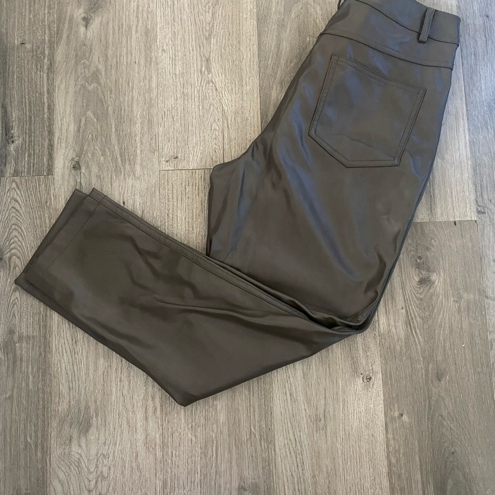 BCBGeneration Olive Faux Leather Pants